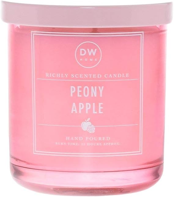 DW Home Single Wick Peony Apple Scented Candle