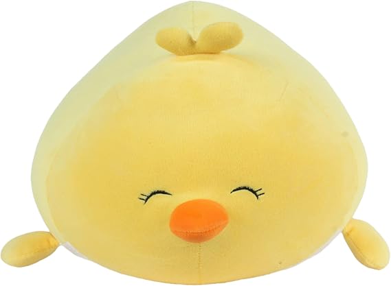 Linzy Plush 15" Smoochy Pals Yellow Chick, Ultrasoft Stuffed Animal Plush Toy, Cute Squishy Hugging Plush Pillow, for Kids, Kawaii