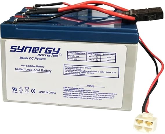 Razor Scooter Battery and New Wiring Harness 12 Volt 7Ah - Set of 2 Includes (6-DW-7) This will not fit E100 - E125 - E150 - E175 Beiter DC Power