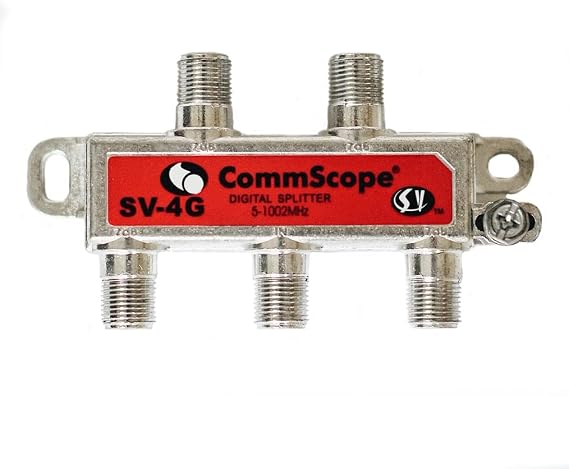 Signal Vision SV-4G Commscope Coaxial 5-1000Mhz 4-Way Splitter
