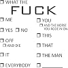 Funny F**** Checklist Stock Stamp | Gag Gift | Funny WTF Office Gifts | Self-Inking Stamp