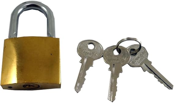 SAFEGUARD (2 Pack) Heavy Duty Security Padlock | 38mm Body | Rust & Tamper-Resistant | Includes 3 Keys Each