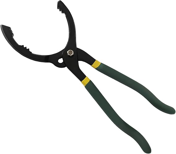 12'' Oil Filters Removal Specialty Tool Oil Filter Wrench, 3-Position Adjustable+15Bent Angle Head Design, Universal Car Repair Accessories Oil Filter Pliers for Engine Filters, Conduit, Fittings