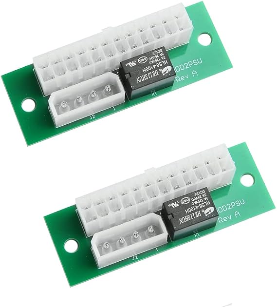 Acxico 2 Pcs Add2PSU Multiple Power Supply Adapter,Run Multiple PC Computer PSU Together...