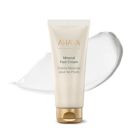AHAVA Dead Sea Water Mineral Foot Cream - Nourishes & Hydrates Dry Soles, Prevents Cracks & Irritations, with Witch Hazel Leaf, Osmoter blend, Jojoba, Avocado, Sweet Almond & Wheat Germ Oil