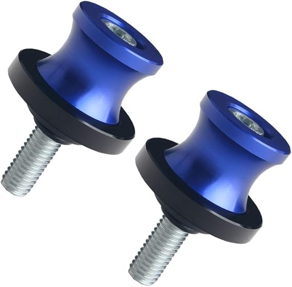 JGR Blue M8X1.25 8MM Motorcycle Swing Arm Spools Sliders CNC Swingarm Stand Screw Compatible for Ducati Triumph Kawasaki BMW Suzuki Honda