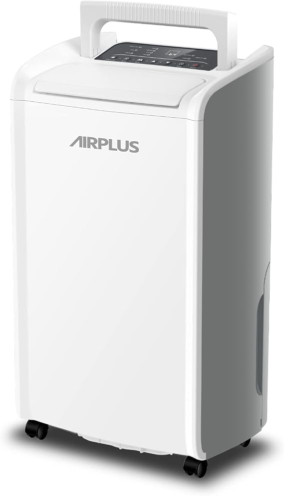 AIRPLUS 4,500 Sq.Ft 70 Pint Dehumidifier for Basements, (4 Smart Modes) Quiet Dehumidifiers for Bedroom & Home with Drain Hose, Auto Shut Off/24 Hr Timer/0.8Gallon Water Tank