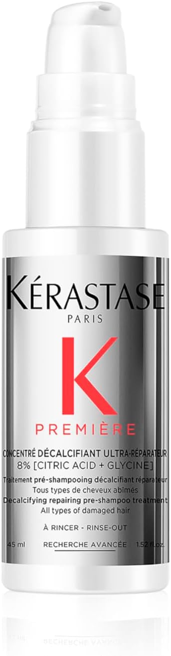 Kérastase Première Concentré Décalcifiant Ultra-Réparateur Hair Treatment, Onarıcı ve Kalsiyum Azaltıcı Şampuan, Sitrik Asit ve Glisinli, 45 ml