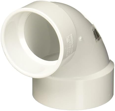NIBCO Fig No C4807-CL, 4 in. x 3 in. PVC HXH PVC 90-degree Closet Elbow