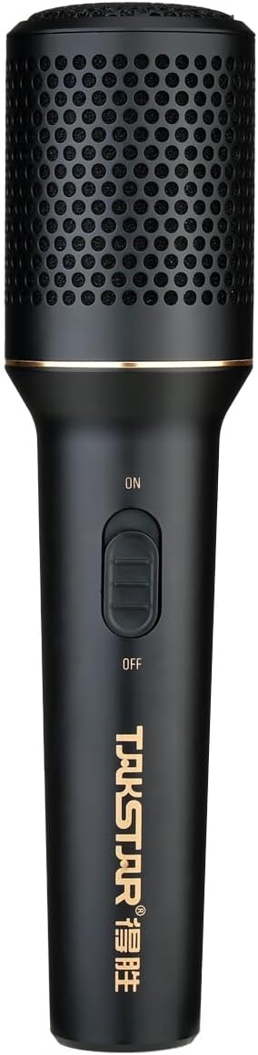 TAKSTAR DM103 Dynamic Mic, Stage Singing Microphone | Supercardioid Pickup, 50Hz-16kHz Response, Zinc-Alloy Body, Honeycomb Grille, XLR to 1/4'' & 3.5mm Plug