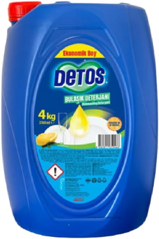 Detos Lemon Scented Dish Detergent 4000 ml