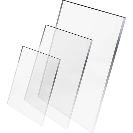 3mm Thickness Bespoke Clear Acrylic Sheet 550mm x 550mm Laser Cut To Size Plastic Replacement Sheet Safety Window Shed Sheets
