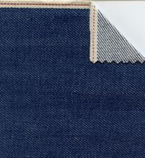 Assorted/Japanese Selvedge Denim Fabric -12 New Styles - Sold By The Yard DIY Fashion Apparel Jeans Acceossories (Stretch Indigo)