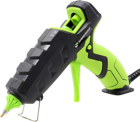 Surebonder H-327F Powerful 60 Watt Full Size Fine/Detail Tip Hot Glue Gun, High-Temperature, Black