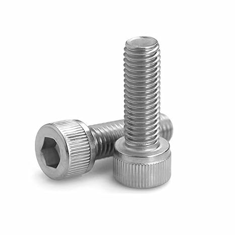 Junter 100pcs M1.4 x 8mm A2-70 Metric Allen Bolt Hex Socket Head Cap Screws