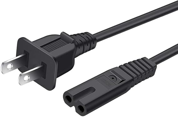 6FT Speaker Power Cord for JBL PartyBox 300 310 100 110 200 710 1000 On-The-Go Speaker, JBL Soundbar Bar 2.1 3.1 5.1 9.1, JBL Boombox 3 Speaker 2 Prong Charger Power Cord Cable Replacement (UL Listed)