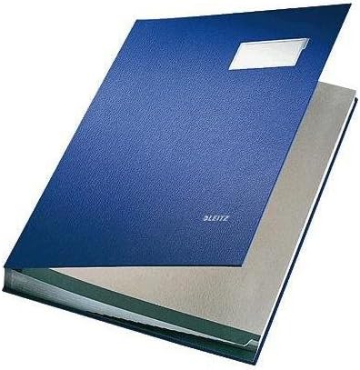 Leitz 57000135 Expandable Signature Book with 20 Card Dividers, A4, Blue, 57000035