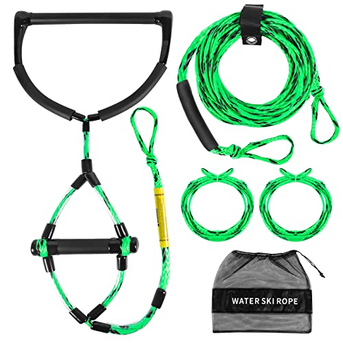 Water Sport Lines, Waterski Ropes Trick Handle 75 Foot Phat Grip Thick Thermal Boat Wakeboard Water Sports Tow Rope
