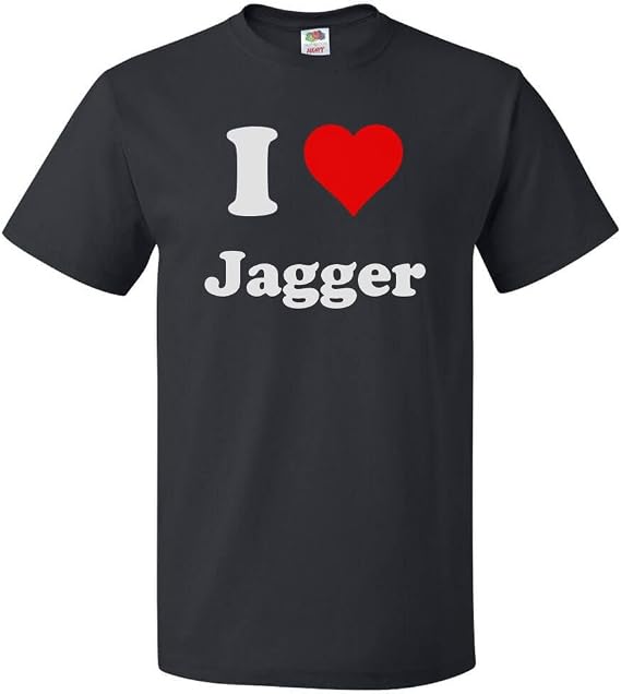 ShirtScope I Love Jagger T Shirt I Heart Jagger Tee