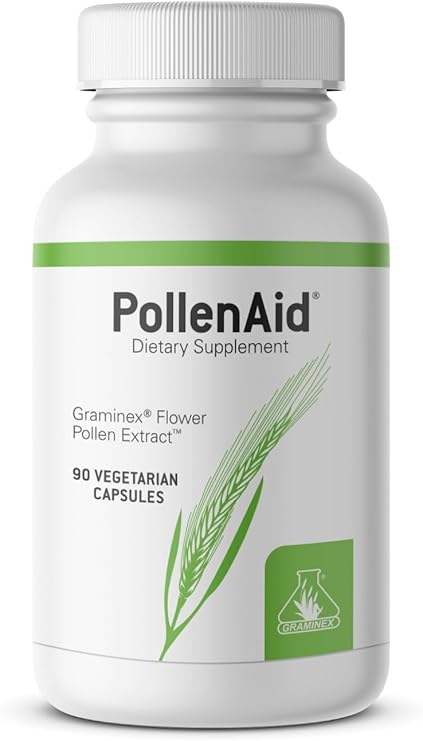 Graminex PollenAid Prostate Supplement: 90 Vegetarian Capsules | All Natural Prostate Support for Bladder Control & Urinary Tract Health, Rye Pollen Extract Made in USA