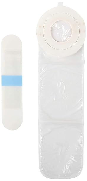 Water Resistant Dialysis Catheter Shower Cover, Moisture Barrier Cover, Prevents Catheter Infections, Skin Friendly for All, Safe Swimming, 12 Count