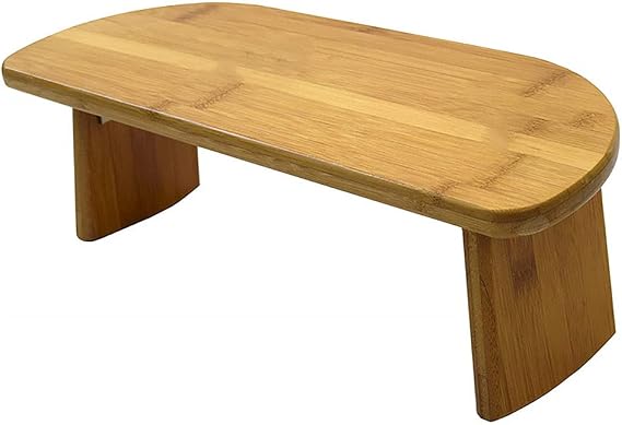 Benches Bamboo Meditation Bench, Portable Seiza Kneeling Stool, Detachable Legs or Hinged Folding Legs, Original Ergonomic Design