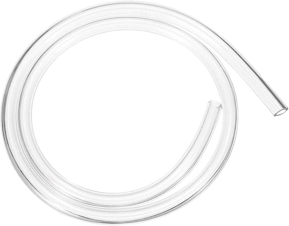 MECCANIXITY Soft Water Cooling Tube, 8mm ID 12mm OD 1 Meter Long PVC Computer Water Cooling Tubing Hose for Water Cooling Systems, Clear