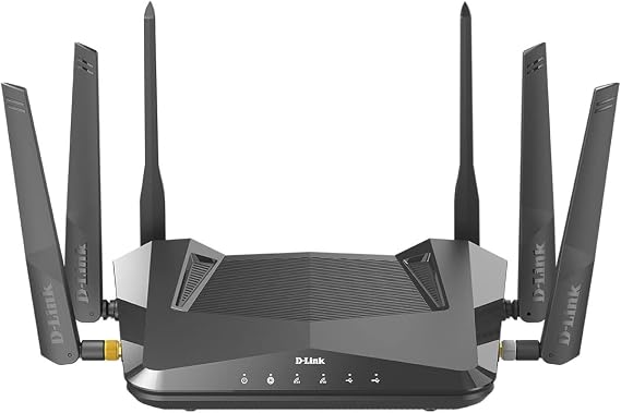 D-Link EXO|AX AX5400 WiFi6 Gigabit Mesh Router - Mobile App. Managed - Voice Control - 4-port Gigabit Ethernet LAN - 2-port USB - (DIR-X5460-US)