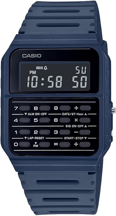 Casio CA53W Vintage Series | Data Bank | 1/100 SEC Stopwatch | Water Resistant | 8 Digit Calculator | Dual Time | Resin Band | Resin Case | Auto Calendar | Daily Alarm | 5 Year Battery