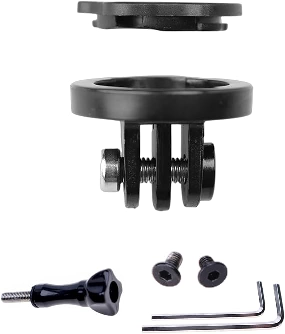 Quick Release Sport Action Camera Mount for IGPS Port M80 | Out-Front Bike Bracket, Threaded Mount, Compatible with Bicycle Lights Holder