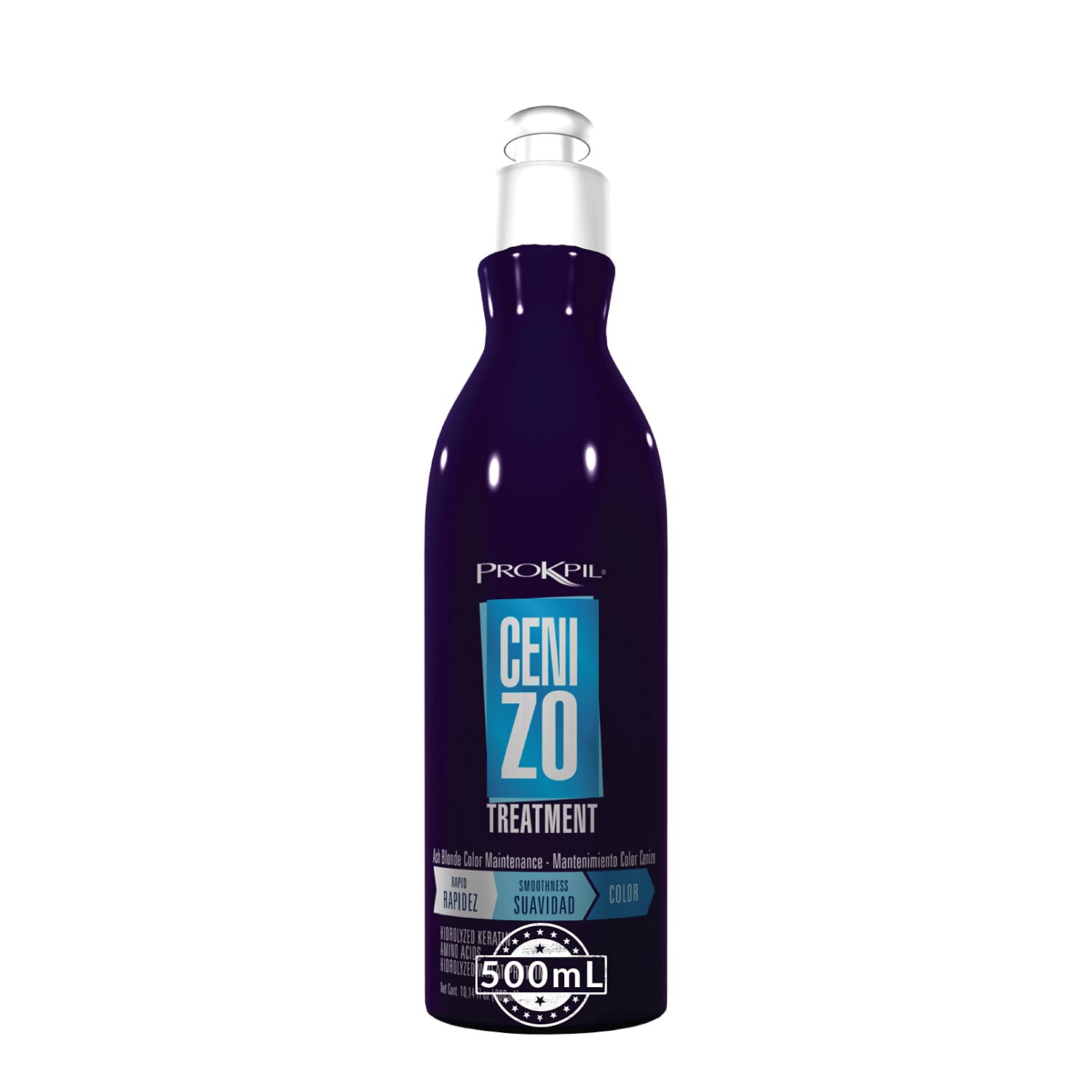 Prokpil | Treatment Ashen Maintenance Nuance Purple Mask for Blonde Hair | Matizante Cenizo Tratamiento y Mantenimiento Natural Matizador Con Brisos Azul plata 16.9oz500ml