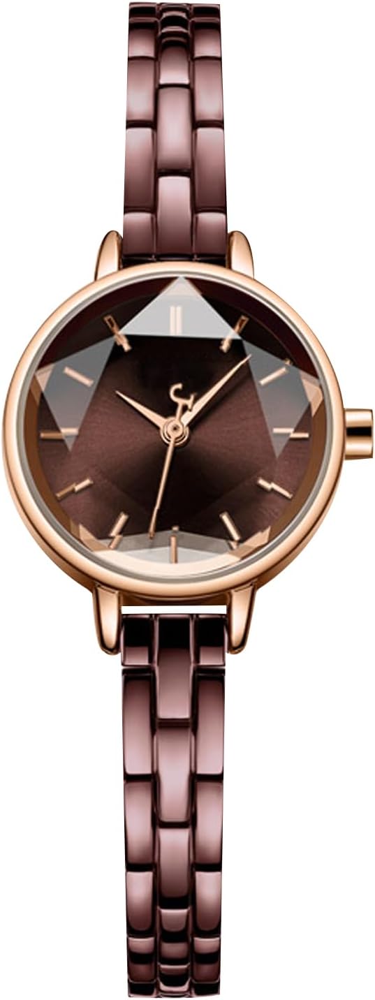 RORIOS Women's Quartz Analogue Watch Silm Stainless Steel Strap Simple Waterproof Watch for Women Fashion Watches