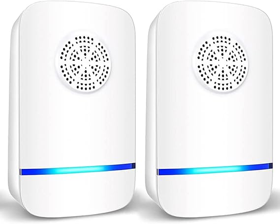 Ultrasonic Pest Repeller 2 Pack, Insect Control, Spider Repellent, Plug in Indoor Mouse Deterrent, Anti Moths, Ants, Bed Bugs, Fleas, Cockroaches, Flies, Spider, Wasp (Classic 2 Pack)