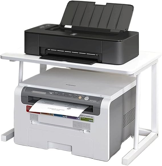 Printer Table Desktop Printer Stand with Storage Under Printer Table Printer Shelf Fax Rack with Sturdy Metal Frame for Home and Office Easy to use