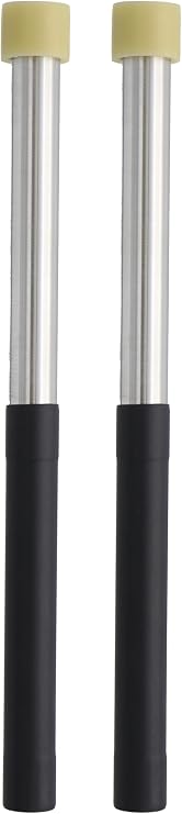 Panyard Steel Drum Lead/Tenor Mallets - Classic Aluminum/General Tip (Black, Genral Tip)
