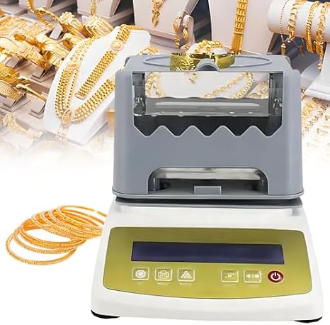 Precision Precious Metal Analyzer - Detect Gold, Silver, Palladium & Platinum - 0.001g/cm3 Jewelry Testing Device for Accurate Purity Assessment - 300K Model