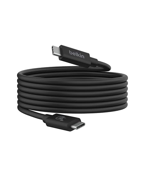 Belkin USB-C to USB-C Cable, USB4, 6.6ft