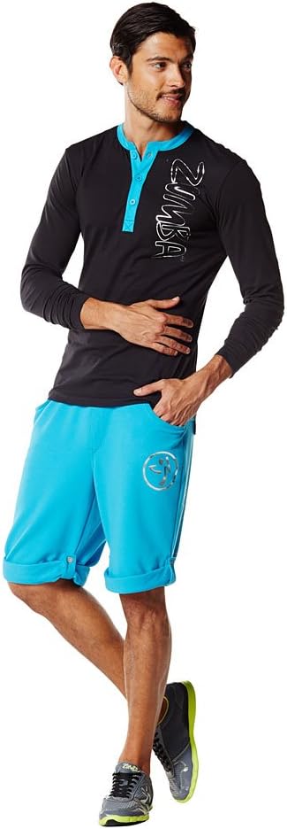 ZUMBA Fitness Men's Sweat It Roll-Up Cargo Shorts
