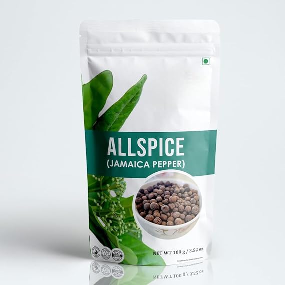 Generic Whole Allspice Shital Chini| Kabab Chini | Piper Cubeba Linn Cubeb Berries Jamaica Pepper For Seasoning Vegetables, Fruits - 100 gm