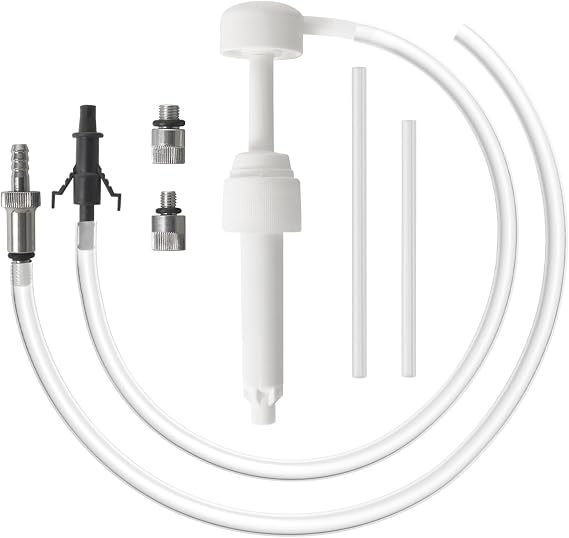Thorstone Lower Unit Gear Oil Pump for Quart Bottles with Adapters