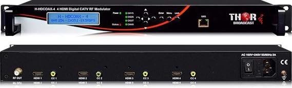 4 Channel HDMI Modulator QAM +ATSC Modulator with Closed captioning