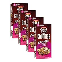Britannia Good Day Chunky Chocolate Chip Cookies 2.64oz 75g - Delicious Grocery Cookies - Breakfast & Tea Time Snacks Pack of 4