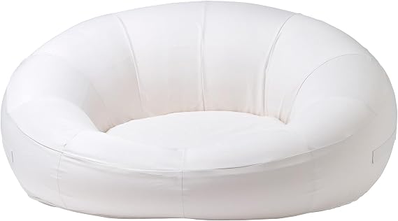 SUNNYLiFE Cloud Lounger, Oversized Floating Daybed, Tierra Cream, PVC/Fabric/Textilene, 74.02x60.24 Inches, 13.56 lbs
