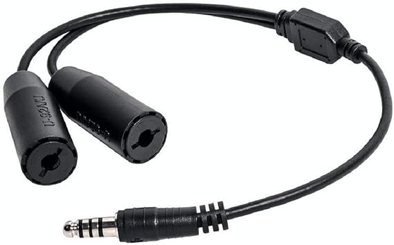 ArmorMason U-174 Dual Com to Single Com Headset Adapter