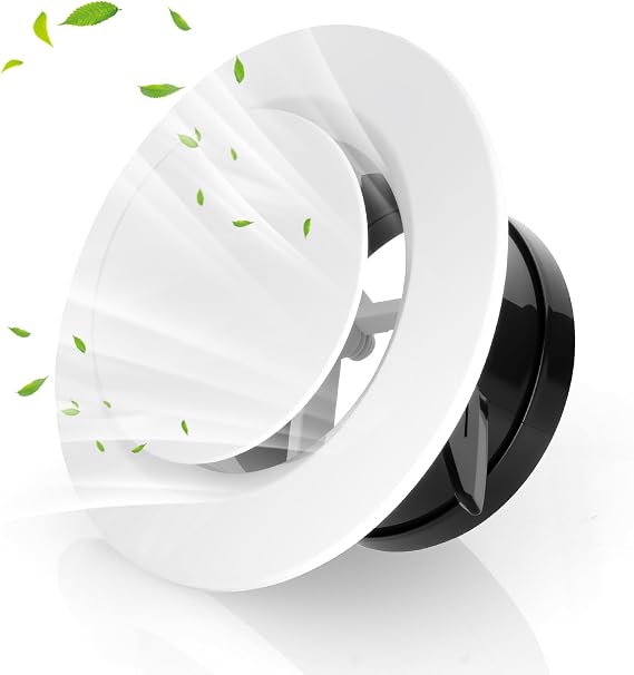 4 Inch Round Ceiling Vent, 100mm Adjustable Air Vent Covers