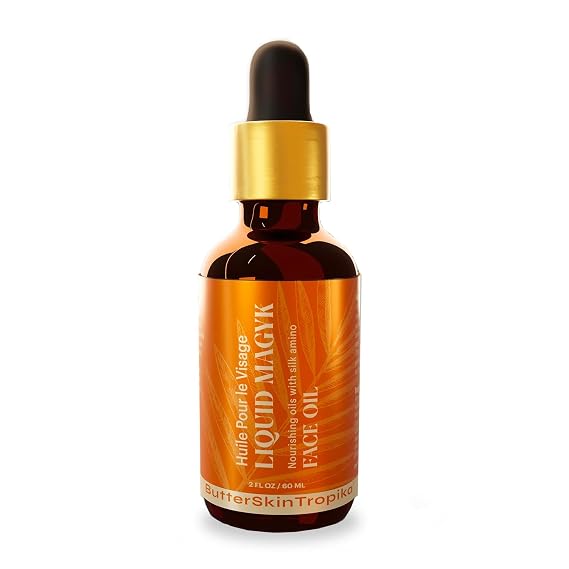 Liquid Magyk Face Oil Hydrating Facial Oil Serum with Silk Amino, Fats, Antioxidants Carotenoids, Lycopene and Vitamins E, C & A