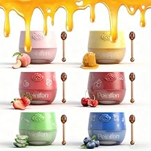 6PCS Bee Lip Balm Honey Pot, Fruit Moisturizing Propolis Lip Mask, Lip Mask Overnight Propolis Moisturizing Lip Balm Hydrating Prevention Dry and Crack Lip Scrubs Exfoliator Lip Care Products