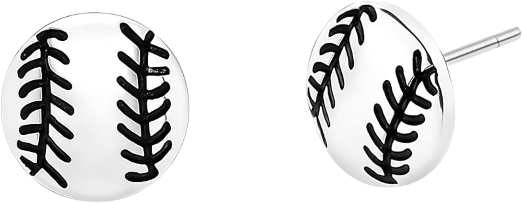Sportybella Softball Stud Earrings - Cute Sports Jewelry Lightweight Game Day Accessory Team Gift - Softball Jewelry for Players, Coaches & Fans