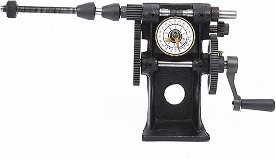 Esquirla Manual Coil Winder, Hand Coil Winding Machine, Hand Tool, Heavy Duty, Dual Speed, with Pointer Counter for Motor Coils Small Coils