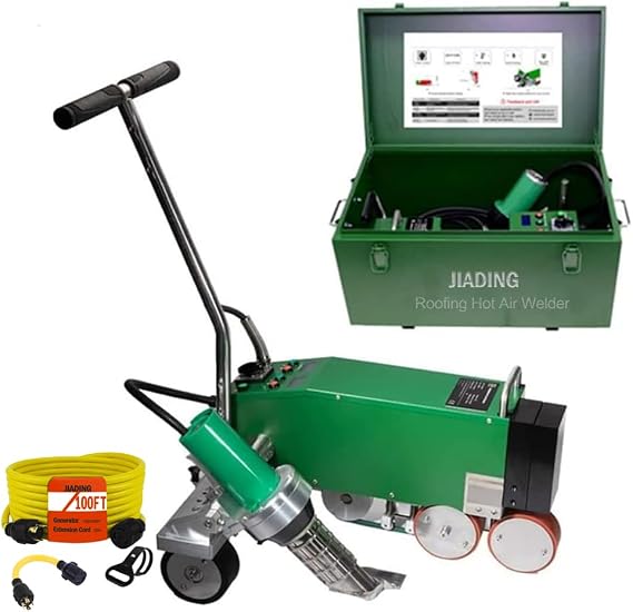 Hot Air Plastic Welder Welder Machine, Welding Roofing TPO PVC membrane with Hot Air Welding Gun Roof Waterproofing